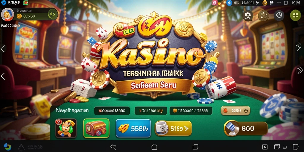Screenshot 555F menunjukkan gameplay Kasino yang seru dan menghibur.
