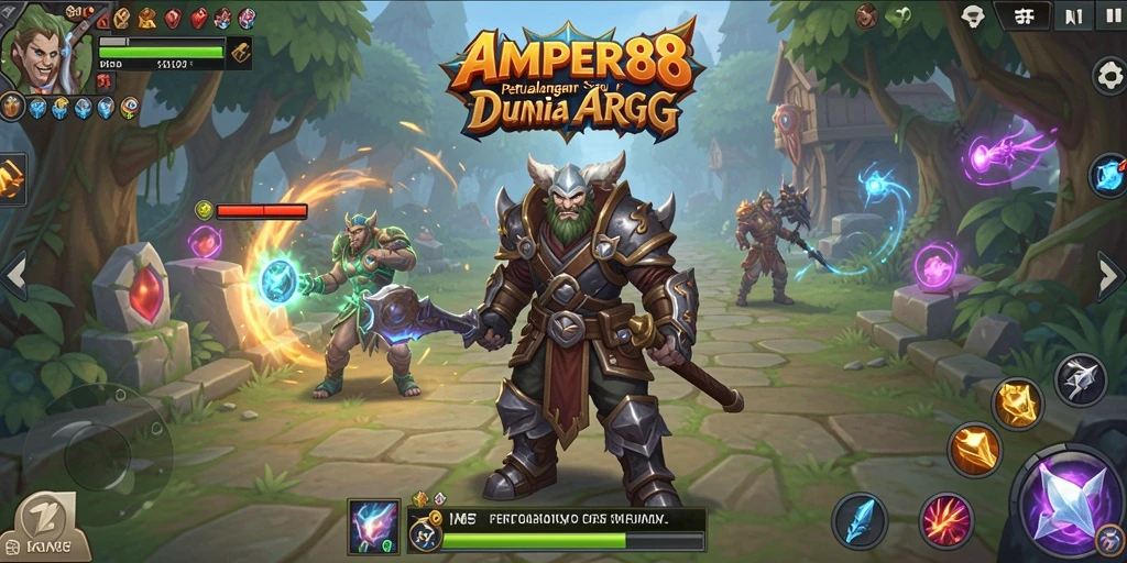 Tampilan gameplay mendebarkan dari AMPER88 dengan aksi ARPG yang seru.