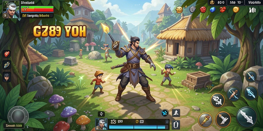 Screenshot gameplay C789 yang menampilkan strategi pertempuran yang intens.