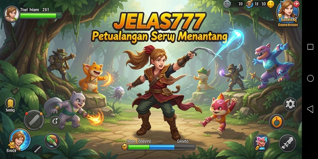 Tampilan gameplay JELAS777 yang seru dan mendebarkan saat menjelajahi dunia.