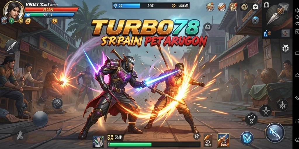 Tampilan menegangkan saat bertarung dalam TURBO78.