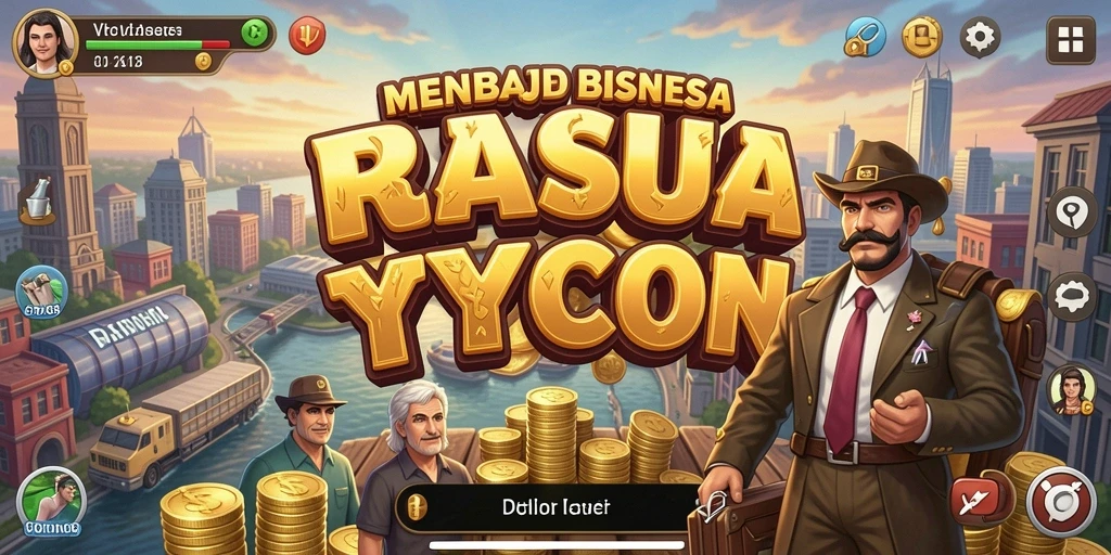 Screenshot utama VC5 menampilkan gameplay menarik dalam mencapai kesuksesan bisnis.