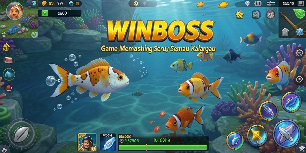 Gameplay menarik dengan beragam aksi memancing yang menyenangkan.