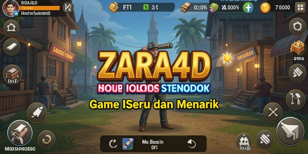 Tampilan gameplay utama ZARA4D yang menarik dan mengasyikkan.